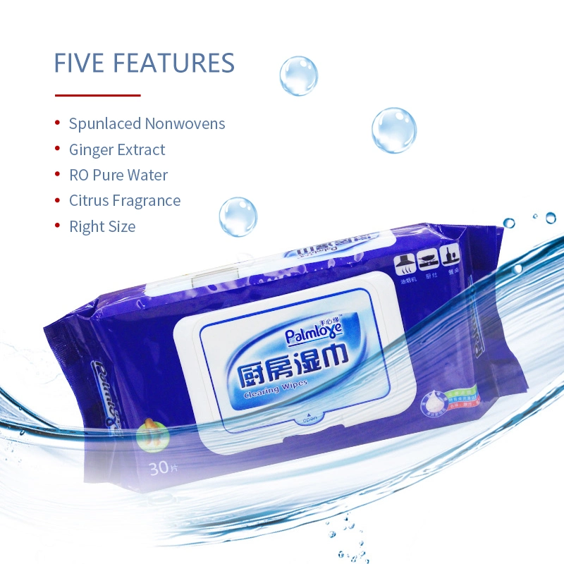 Daily Kitchen Cleaning OEM Anti-Bacterial Wet Wipes