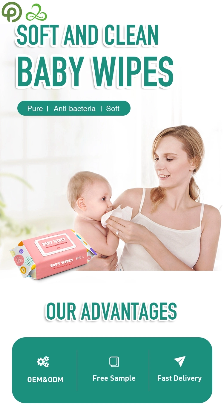 Soft Organic Skin Care Cleaning Baby Wet Wipes