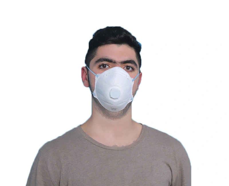 Headloop Elastic Particulate Filtering Half Mask Disposable FFP2 Dust Mask Without Valve for Personal Protective